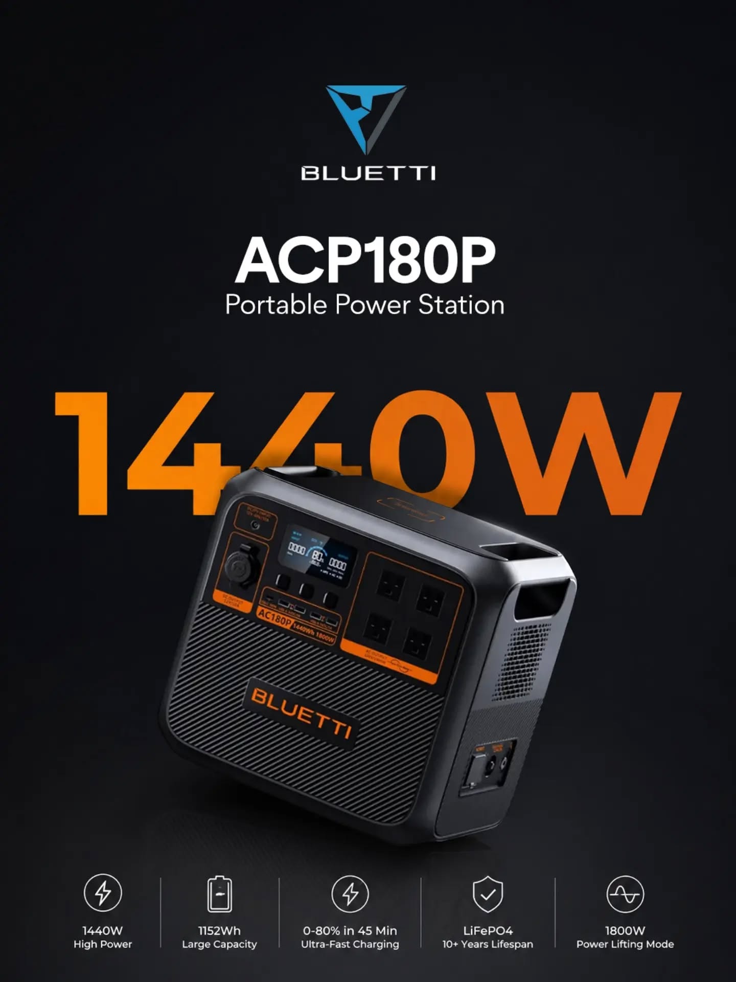 Bluetti AC180P stacion energjie portativ