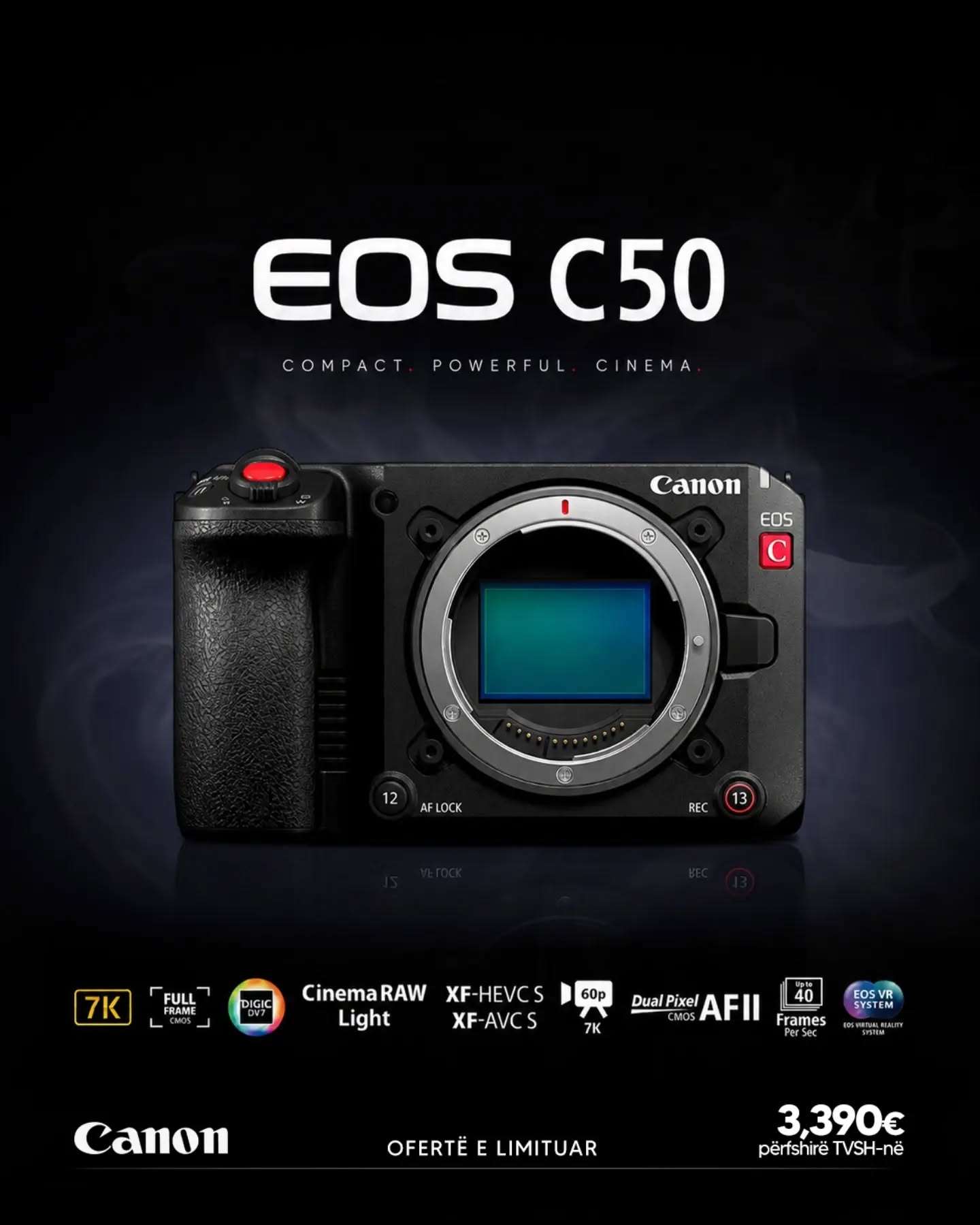 Canon EOS C50, kamerë kinemaje full-frame