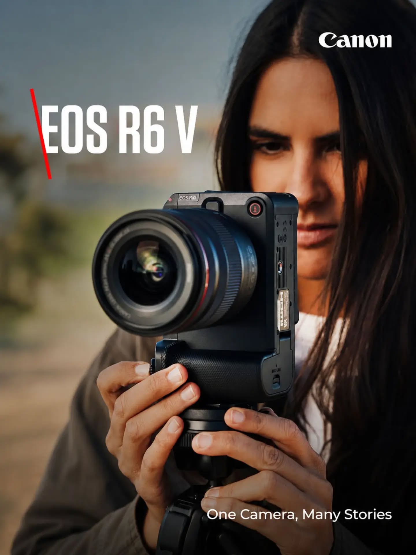 Canon EOS R6 V në duart e një krijueseje
