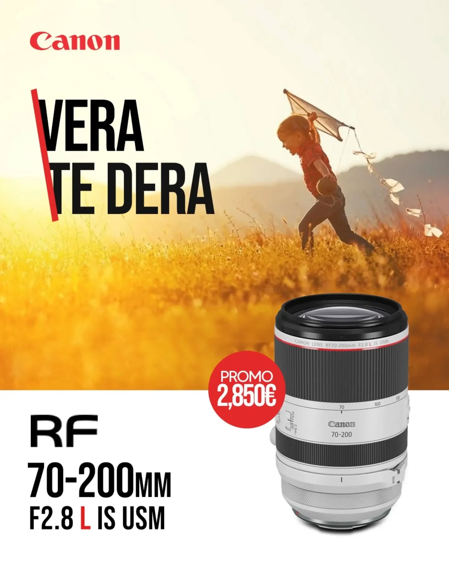 Canon RF 70-200mm F2.8 L IS USM, version i bardhë