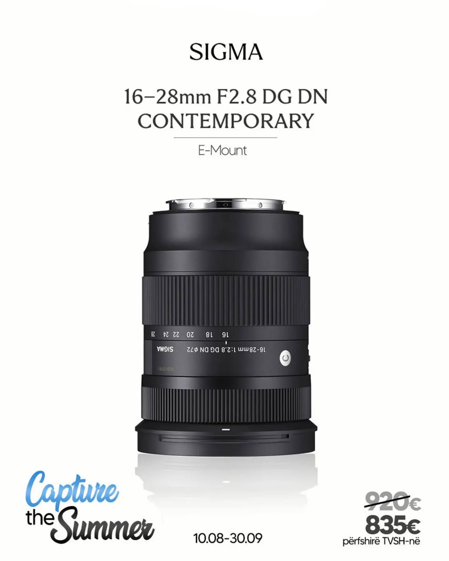 Sigma 16-28mm F2.8 DG DN | Contemporary për Sony E