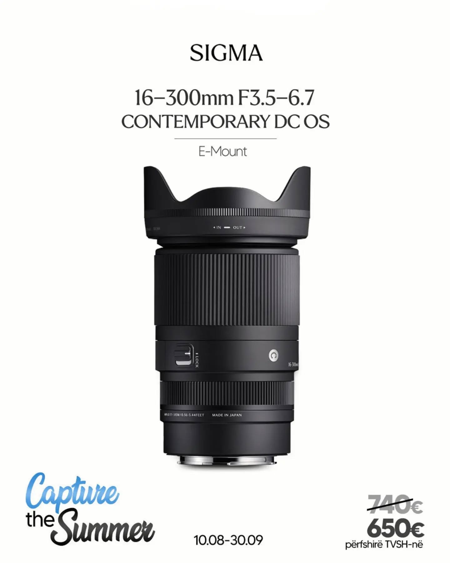 Sigma 16-300mm F3.5-6.7 DC OS | Contemporary për Sony E