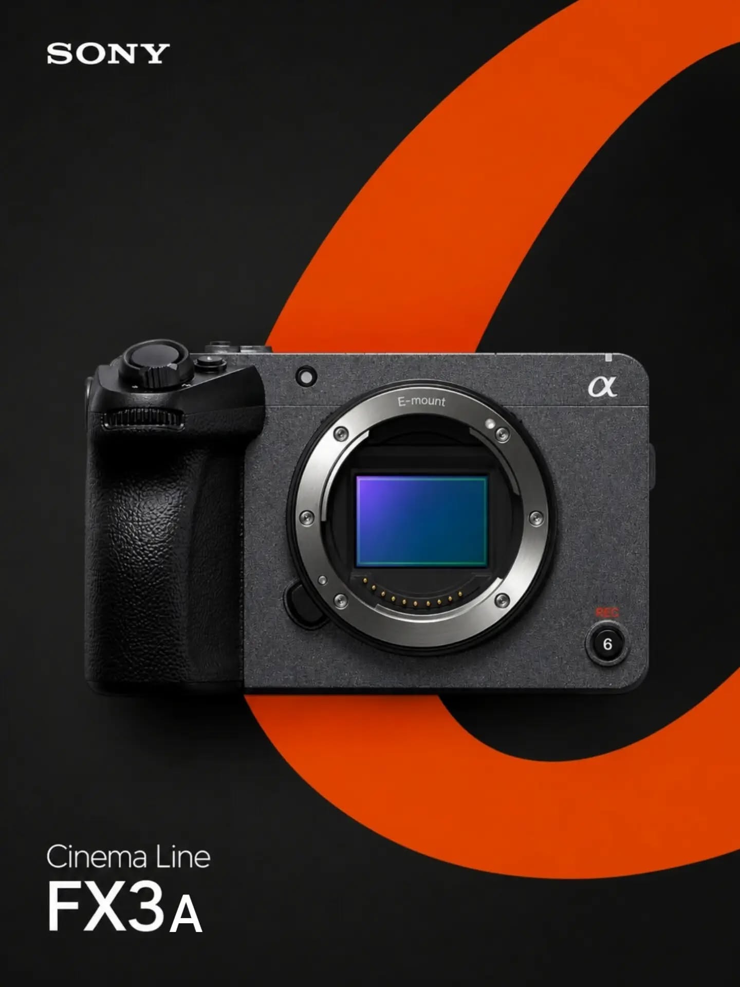 Sony FX3A, trupi i kamerës nga përpara